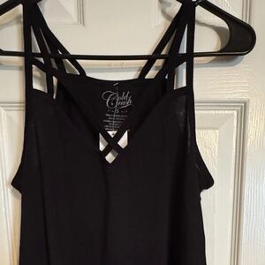 Cold Crush Women’s Strapped Black Tank Top Size Small S New